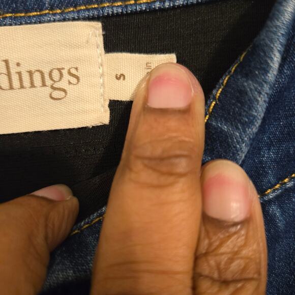 Soft Surroundings Pull On Jeggings Dark Wash Stretch Denim Pants Women’s Size S - Picture 2 of 8